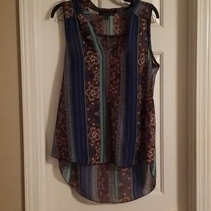 Sleeveless tropical shirt